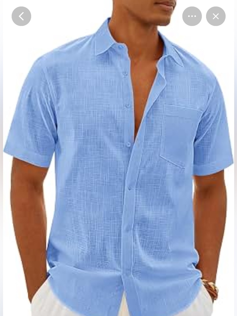 Robert Graham Linen and Cotton Shirt, size 3XL
